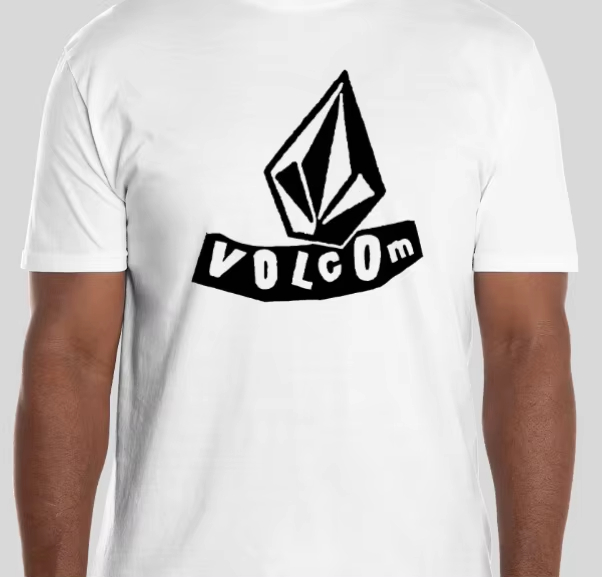 Streetwear Brand Tees - Volcom Erkek Kadın Pamuklu Tişört Lüks