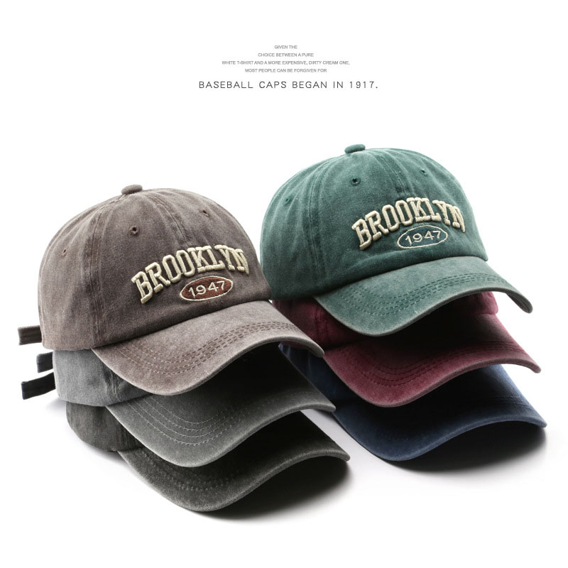 Streetwear Brand Beanie - Retro Brooklyn Mektup Nakış Beyzbol Kapaklar