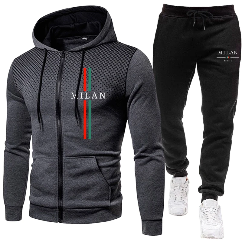 Streetwear Zipper - Erkek Eşofman Günlük Fermuarlı Kapüşonlu Sweatshirt
