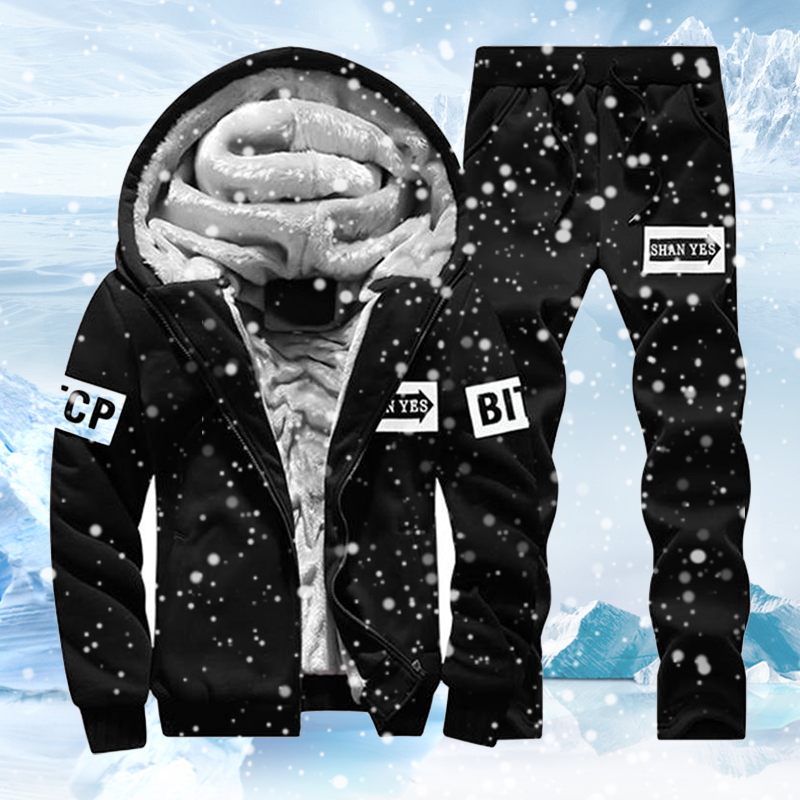 Streetwear Brand Hoodie - Yeni polar erkekler Set moda marka