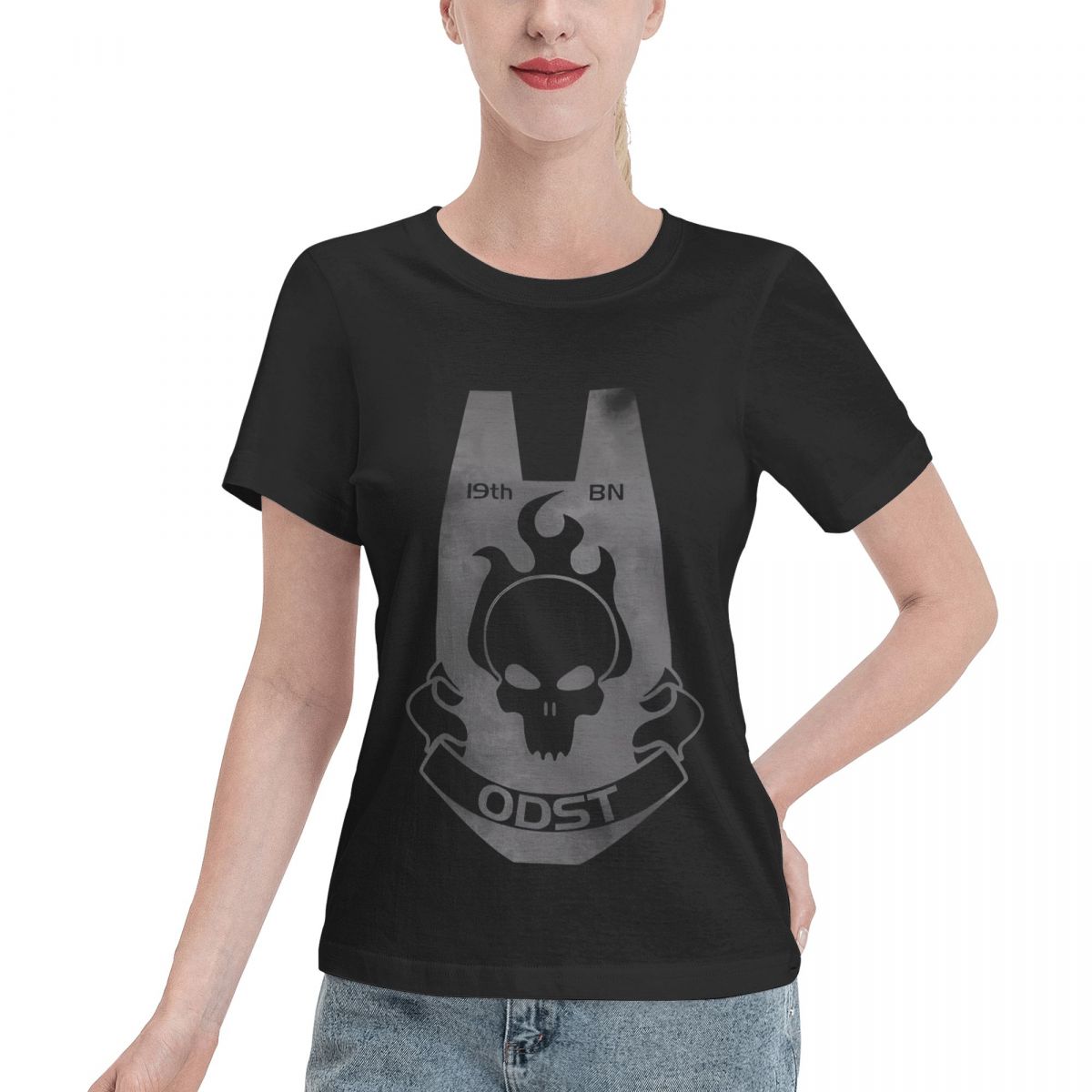 Streetwear Brand Tees - Solmaz UNSC Patch ODST Marka Kadın