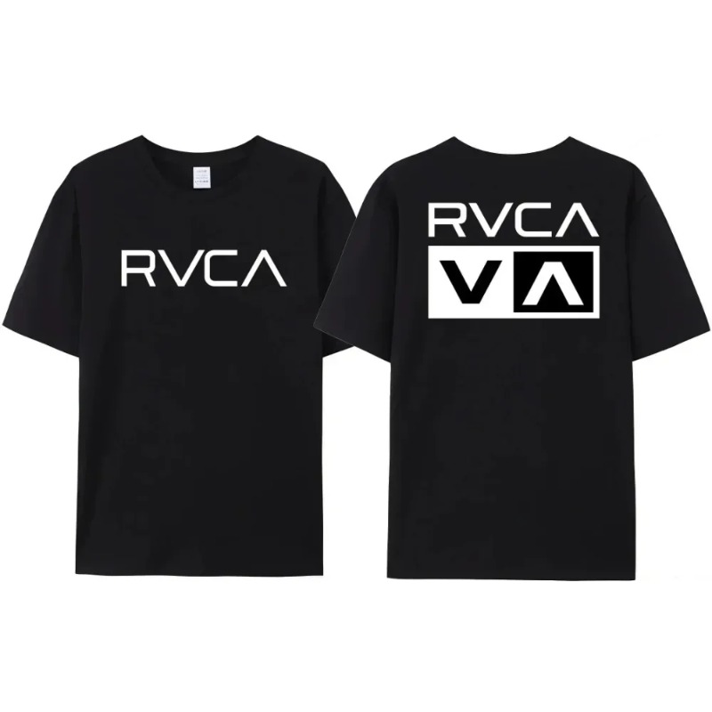 Streetwear Brand Designs - RVCA T Shirt Erkek Kadın Siyah