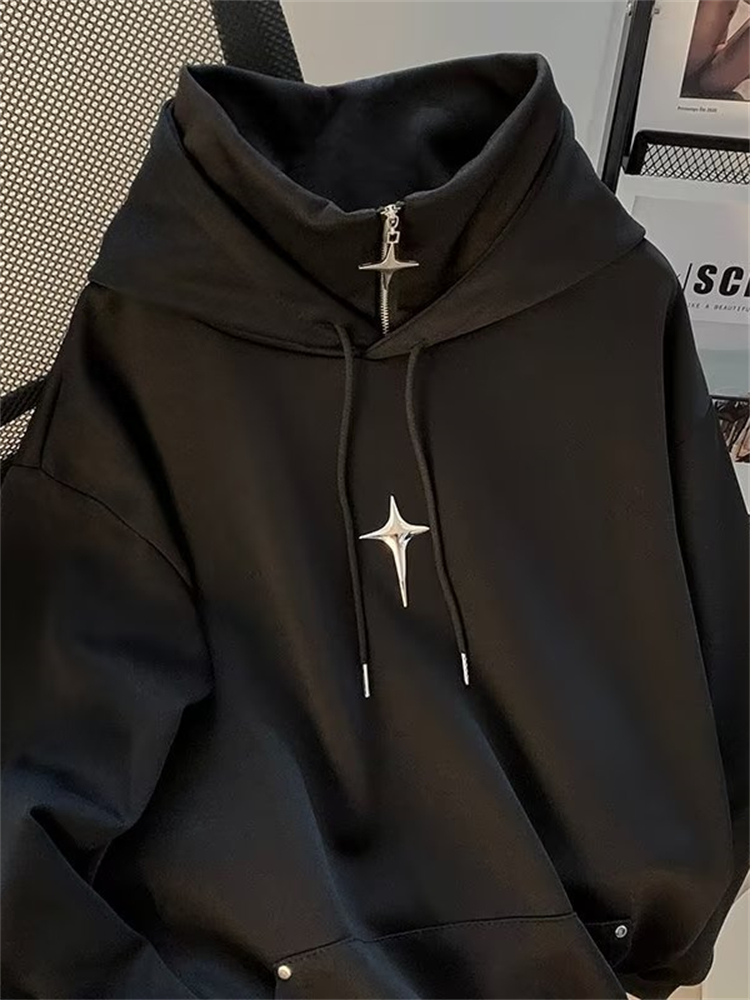 Sonbahar Kış Yüksek Boyunlu Ka - Streetwear Brand Hoodie incelemesi ve fiyatı