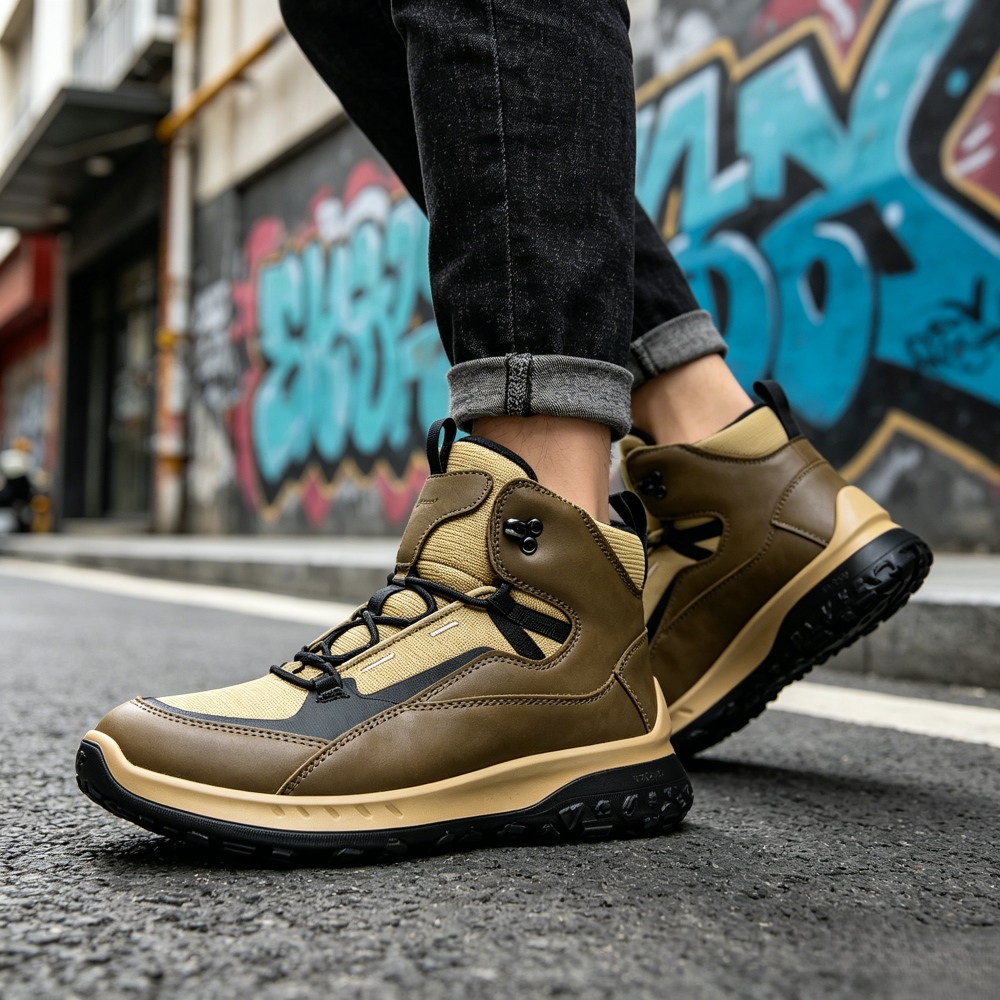 Yüksek Bilekli Deri Ayakkabıla - Streetwear Brand Designs incelemesi ve fiyatı